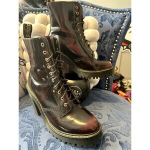 Dr Martens Cherry Red Kendra Rub Off Size 7/EU 38